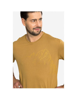 T-shirt męski viking morain bamboo man jasno brązowy   l