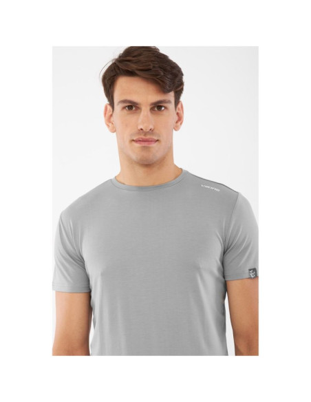 T-shirt męski viking lenta bamboo light man jasno szary   xxl