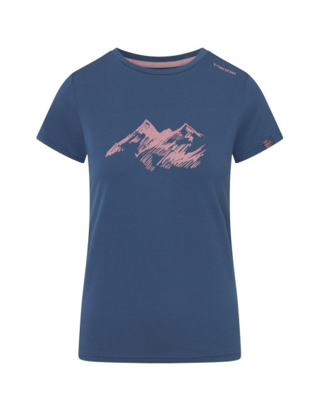T-shirt damski viking lenta bamboo light lady granatowy   s