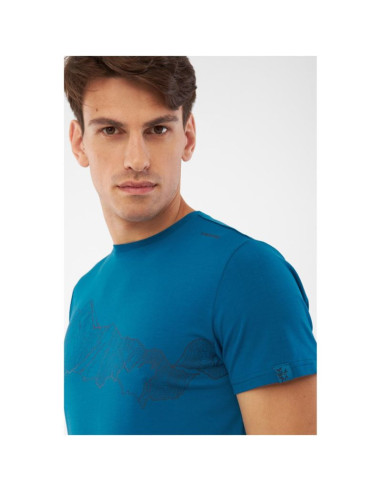 T-shirt męski viking lenta bamboo light man niebieski   xl
