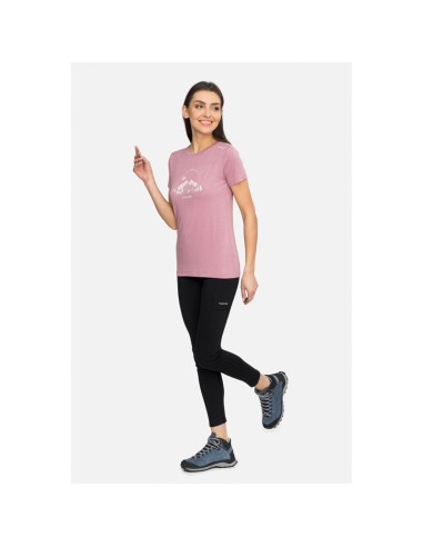 T-shirt damski viking lenta bamboo light lady różowy   l