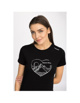 T-shirt damski viking lenta bamboo light lady czarny   xl