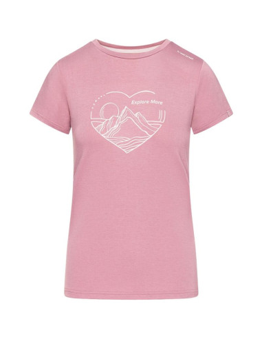T-shirt damski viking lenta bamboo light lady różowy   xs