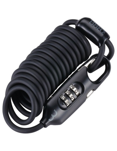 Zapięcie rowerowe bbb coilsafe   one size