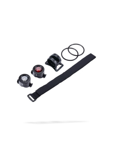 Bbb cycling spycombo bls-123 oświetlenie tylne + przednie (zestaw) led