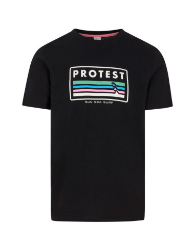 T-shirt męski protest prtbarn czarny   m