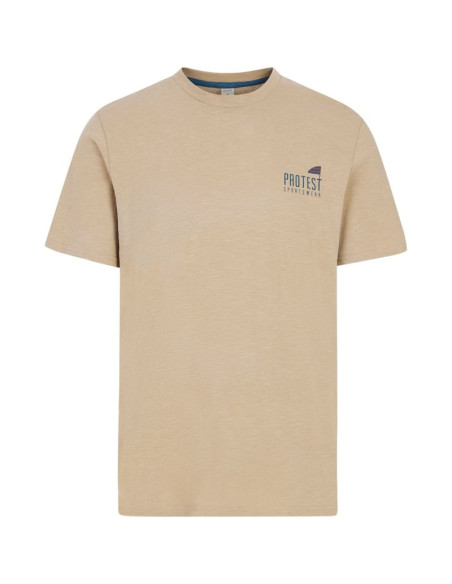 T-shirt męski protest prtoxford beżowy   l