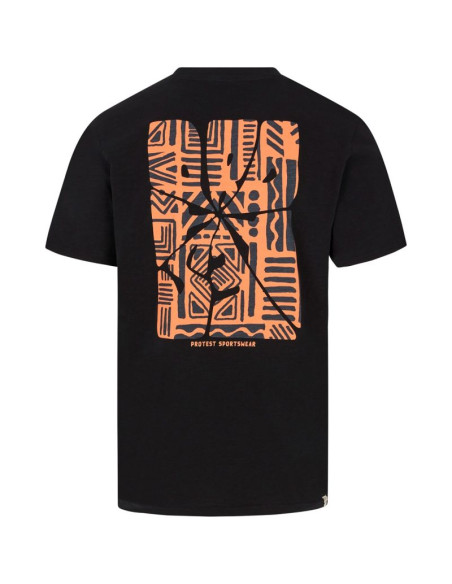 T-shirt męski protest prtvictor czarny   l