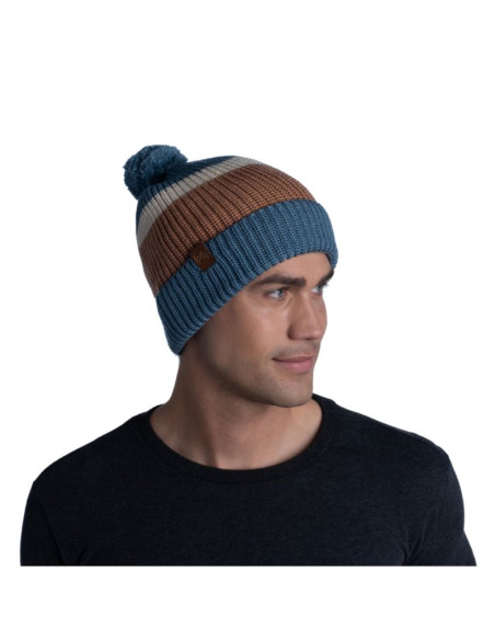 Buff elon knitted hat 1264647421000 niebieskie one size