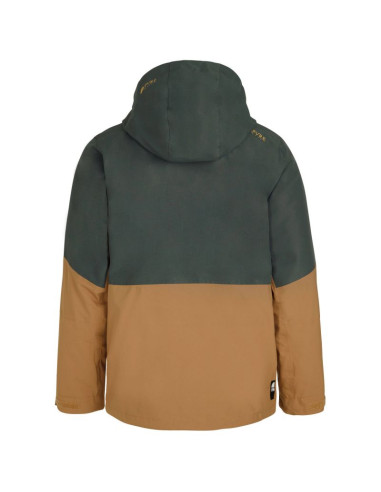 Kurtka narciarska męska protest prtonega snowjacket na zimę wodoodporna zielono-brązowa (p6710222/808)