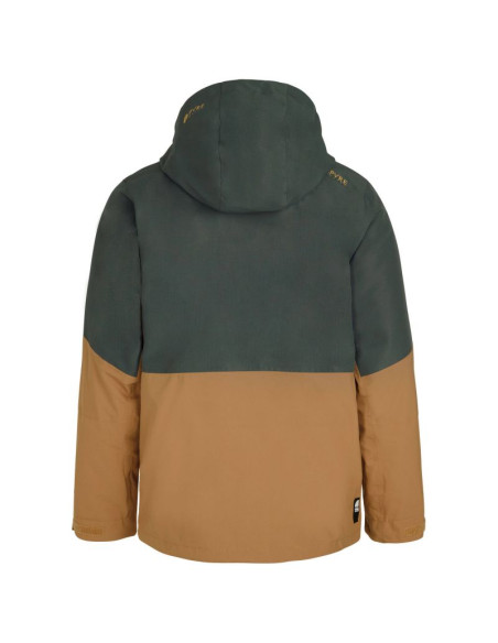 Kurtka narciarska męska protest prtonega snowjacket na zimę wodoodporna zielono-brązowa (p6710222/808)