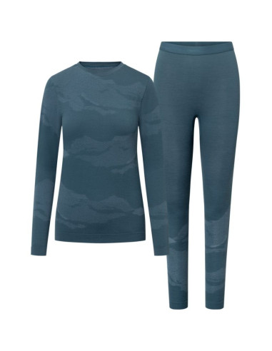 Bielizna damska viking gasher lady set merino turkusowa s