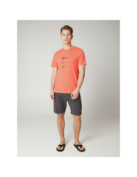 Koszulka sportowa na lato męska protest prtarmann t-shirt pomarańczowa (p1714521/331)
