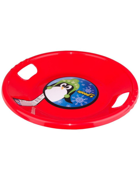 Ślizg plastikowy ufo czerwony r.s