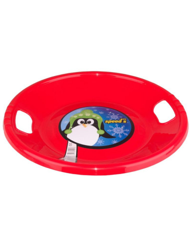 Ślizg plastikowy ufo czerwony r.s