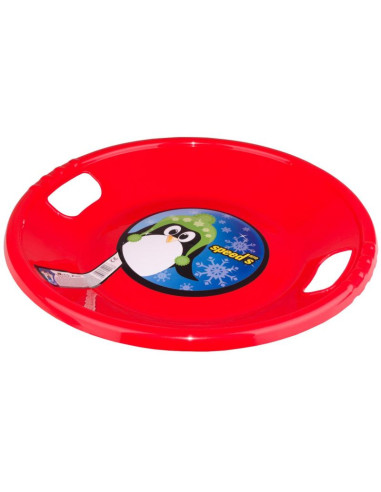 Ślizg plastikowy ufo czerwony r.s