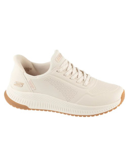 Skechers slip-ins: bobs squad 4 - key look 117740-wht białe 36