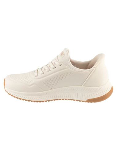 Skechers slip-ins: bobs squad 4 - key look 117740-wht białe 36