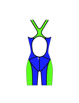 Strój damski aquafeel neck to knee speedblue