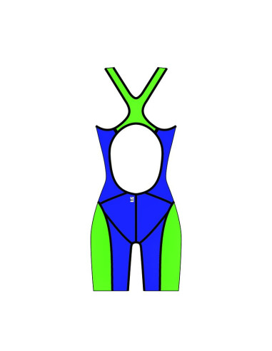 Strój damski aquafeel neck to knee speedblue