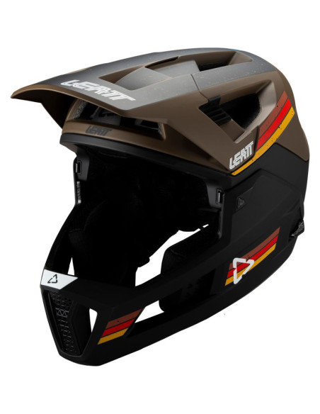 Kask rowerowy (z wypinaną szczęką) leatt helmet mtb enduro 4.0 v25