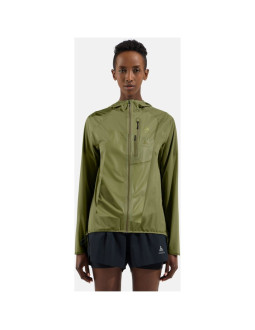 Kurtka damska odlo jacket zeroweight dual dry pk waterproof zielona