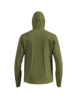 Kurtka męska odlo jacket zeroweight dual dry pk waterproof zielona