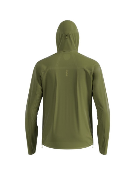 Kurtka męska odlo jacket zeroweight dual dry pk waterproof zielona
