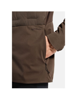 Kurtka przeciwwiatrowa męska odlo zeroweight insulator jacket brązowa