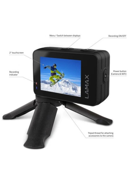 Kamera sportowa lamax w9.2 4k wifi 20mpx