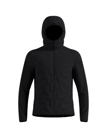 Kurtka hybrydowa męska zeroweight insulator mid layer hoody full zip czarna
