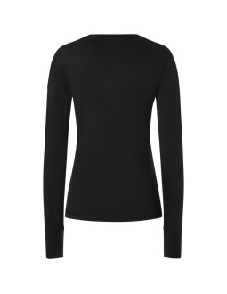 Bluza termoaktywna damska super.natural lux base ls - jet black rozmiar: s 2
