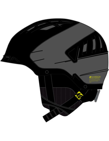 Kask męski k2 diversion gunmetal/ black