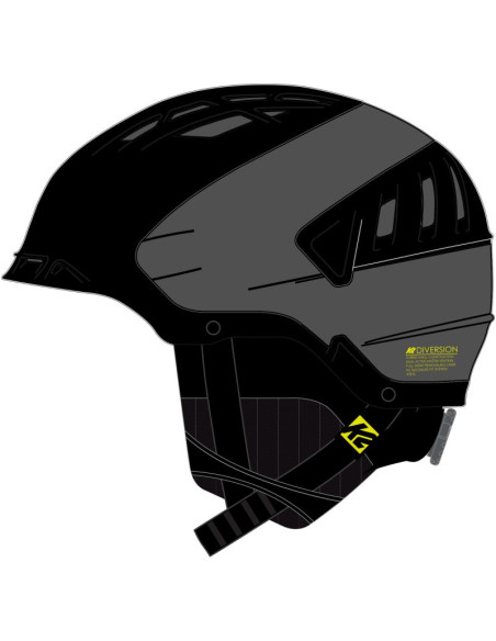 Kask męski k2 diversion gunmetal/ black