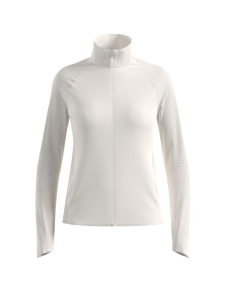 Kurtka hybrydowa damska odlo zeroweight warm hybrid jacket beżowa