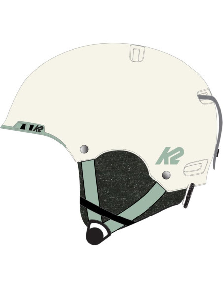 Kask damski k2 meridian white pearl