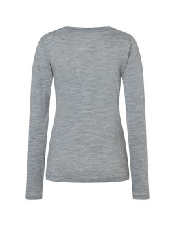 Longsleeve damski super.natural mountain girl ls - cashmere grey mel/wht stone rozmiar: m