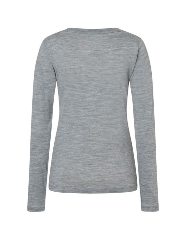 Longsleeve damski super.natural mountain girl ls - cashmere grey mel/wht stone rozmiar: m