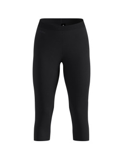 Legginsy termoaktywne damskie odlo merino 200 bl bottom 3/4 - black rozmiar: s