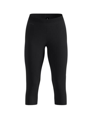 Legginsy termoaktywne damskie odlo merino 200 bl bottom 3/4 - black rozmiar: s