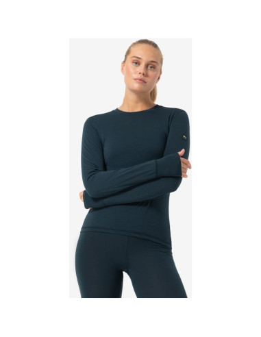 Bluzka damska z długim rękawem super.natural tundra175 ls - blueberry