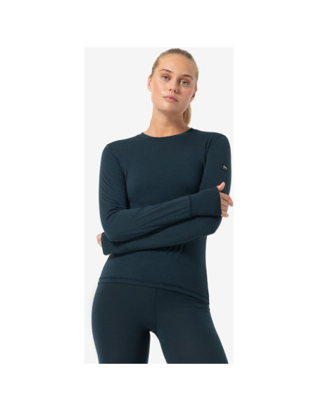 Bluzka damska z długim rękawem super.natural tundra175 ls - blueberry