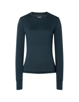 Bluzka damska z długim rękawem super.natural tundra175 ls - blueberry 2