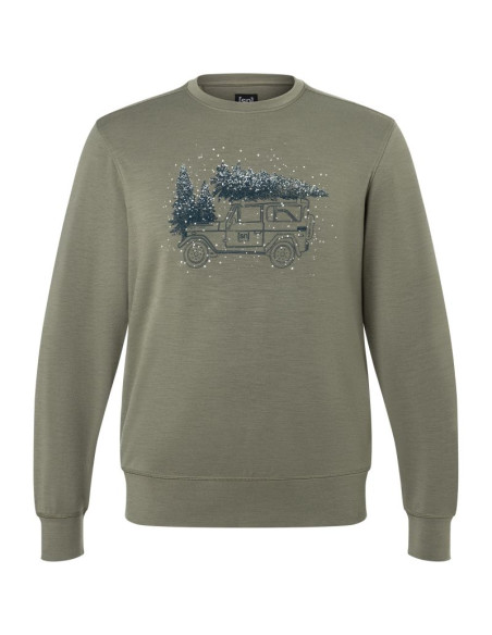 Bluza męska super.natural m lantree crew zielona