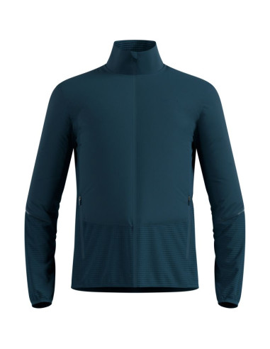 Kurtka hybrydowa męska odlo essential insulator hybrid jacket zielona