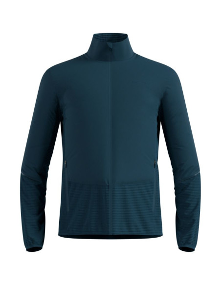 Kurtka hybrydowa męska odlo essential insulator hybrid jacket zielona