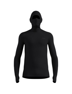 Bluza termoaktywna odlo active warm bl top facemask ls - black rozmiar: m 2