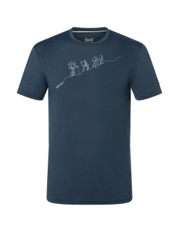 Koszulka merino super.natural hiking tee - blueberry/vapor grey rozmiar: l