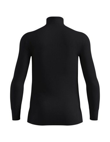 Bluza termoaktywna odlo active warm bl top turtle neck l/s half zip - black rozmiar: l