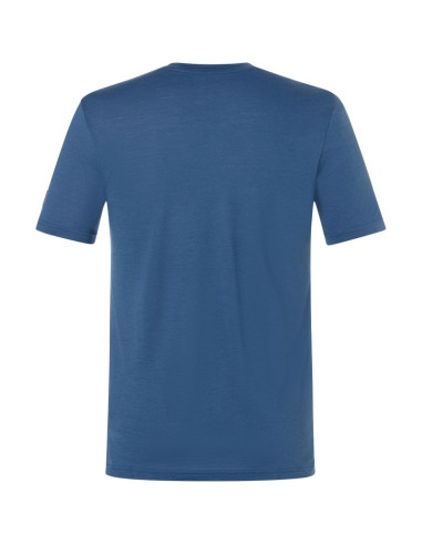 Koszulka merino super.natural tri tee - ocean blue/feather grey rozmiar: xl